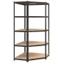 Resistant shelves 5 levels 3 units plywood and steel by vidaXL, Industrial shelving - Ref: Foro24-3154208, Price: 220,96 €, D...