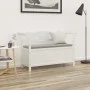 Bank aus massivem Tannenholz weiß 107x45x75,5 cm von vidaXL, Bänke für Hallen und Lager - Ref: Foro24-351773, Preis: 180,74 €...