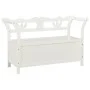 Bank aus massivem Tannenholz weiß 107x45x75,5 cm von vidaXL, Bänke für Hallen und Lager - Ref: Foro24-351773, Preis: 180,74 €...