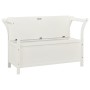 Bank aus massivem Tannenholz weiß 107x45x75,5 cm von vidaXL, Bänke für Hallen und Lager - Ref: Foro24-351773, Preis: 165,37 €...