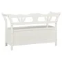 Bank aus massivem Tannenholz weiß 107x45x75,5 cm von vidaXL, Bänke für Hallen und Lager - Ref: Foro24-351773, Preis: 180,74 €...