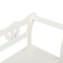 Bank aus massivem Tannenholz weiß 107x45x75,5 cm von vidaXL, Bänke für Hallen und Lager - Ref: Foro24-351773, Preis: 165,37 €...