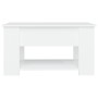 Mesa de centro madera de ingeniería blanco 79x49x41 cm de vidaXL, Mesas de centro - Ref: Foro24-809710, Precio: 89,92 €, Desc...