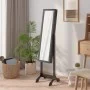 Espejo de pie con LED negro 34x37x146 cm de vidaXL, Espejos - Ref: Foro24-351767, Precio: 111,73 €, Descuento: %