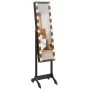 Espejo de pie con LED negro 34x37x146 cm de vidaXL, Espejos - Ref: Foro24-351767, Precio: 111,73 €, Descuento: %