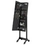 Floor mirror with black LED lights 34x37x146 cm by vidaXL, Mirrors - Ref: Foro24-351767, Price: 113,56 €, Discount: %