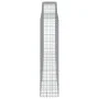 Gabion baskets 4 pcs arc shape iron 400x50x200/220 cm by vidaXL, Pots and planters - Ref: Foro24-3147063, Price: 1,00 €, Disc...
