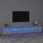 TV-Schrank mit LED-Leuchten betongrau 270x35x40 cm von vidaXL, TV-Möbel - Ref: Foro24-3152749, Preis: 179,52 €, Rabatt: %