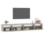 TV cabinet with LED lights concrete gray 270x35x40 cm by vidaXL, TV Furniture - Ref: Foro24-3152749, Price: 179,52 €, Discoun...