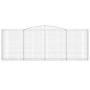 Gabionenkörbe, 10 Stück, Bogenform aus Eisen, 400 x 30 x 140/160 cm von vidaXL, Töpfe und Pflanzgefäße - Ref: Foro24-3146900,...