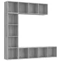 Shelving/TV cabinet set 3 pieces Sonoma gray 180x30x180 cm by vidaXL, Bookcases and shelves - Ref: Foro24-3152714, Price: 178...