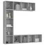 Shelving/TV cabinet set 3 pieces Sonoma gray 180x30x180 cm by vidaXL, Bookcases and shelves - Ref: Foro24-3152714, Price: 178...