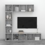 Regal-/TV-Schrank-Set 3-teilig Sonoma grau 180x30x180 cm von vidaXL, Bücherregale und Regale - Ref: Foro24-3152714, Preis: 18...