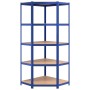 Regal 5 Ebenen, 5 Einheiten, Stahl und blaues Sperrholz von vidaXL, Industrieregale - Ref: Foro24-3154198, Preis: 220,26 €, R...