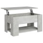 Mesa de centro madera de ingeniería gris hormigón 79x49x41 cm by vidaXL, Coffee table - Ref: Foro24-809714, Price: 90,67 €, D...