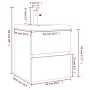 Badezimmerschrank aus geräuchertem Eichenholzwerkstoff mit Waschbecken von vidaXL, Badezimmerwaschtische - Ref: Foro24-315286...