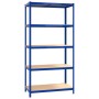 Regal 5 Ebenen, 4 Einheiten, Stahl und blaues Sperrholz von vidaXL, Industrieregale - Ref: Foro24-3154185, Preis: 215,04 €, R...