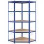 Regal 5 Ebenen, 4 Einheiten, Stahl und blaues Sperrholz von vidaXL, Industrieregale - Ref: Foro24-3154185, Preis: 215,46 €, R...