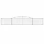 Gabion baskets 8 pcs arch shape iron 400x30x60/80 cm by vidaXL, Pots and planters - Ref: Foro24-3146846, Price: 784,84 €, Dis...