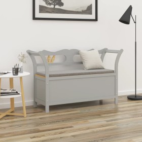 Solid gray fir wood bench 107x45x75.5 cm by vidaXL, Benches for halls and storage - Ref: Foro24-351775, Price: 160,49 €, Disc...