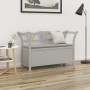 Solid gray fir wood bench 107x45x75.5 cm by vidaXL, Benches for halls and storage - Ref: Foro24-351775, Price: 160,49 €, Disc...