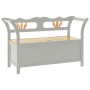 Solid gray fir wood bench 107x45x75.5 cm by vidaXL, Benches for halls and storage - Ref: Foro24-351775, Price: 160,49 €, Disc...