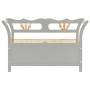 Solid gray fir wood bench 107x45x75.5 cm by vidaXL, Benches for halls and storage - Ref: Foro24-351775, Price: 160,49 €, Disc...