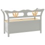 Solid gray fir wood bench 107x45x75.5 cm by vidaXL, Benches for halls and storage - Ref: Foro24-351775, Price: 160,49 €, Disc...