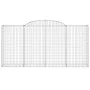 Gabion baskets 2 pcs arc shape iron 300x50x140/160 cm by vidaXL, Pots and planters - Ref: Foro24-3146737, Price: 311,47 €, Di...