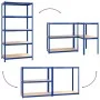 5-stöckiges Regal 3 Stück Stahl und blaues Sperrholz von vidaXL, Industrieregale - Ref: Foro24-3154175, Preis: 136,91 €, Raba...