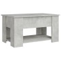 Mesa de centro madera de ingeniería gris hormigón 79x49x41 cm by vidaXL, Coffee table - Ref: Foro24-809714, Price: 90,67 €, D...