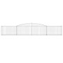 Gabionenkörbe 4 Stück Bogenform Eisen 400x30x60/80 cm von vidaXL, Töpfe und Pflanzgefäße - Ref: Foro24-3146842, Preis: 418,54...