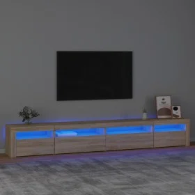 TV-Möbel mit LED-Leuchten Sonoma Eiche 270x35x40 cm von vidaXL, TV-Möbel - Ref: Foro24-3152748, Preis: 152,15 €, Rabatt: %