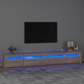 TV-Möbel mit LED-Leuchten Sonoma Eiche 270x35x40 cm von vidaXL, TV-Möbel - Ref: Foro24-3152748, Preis: 154,28 €, Rabatt: %