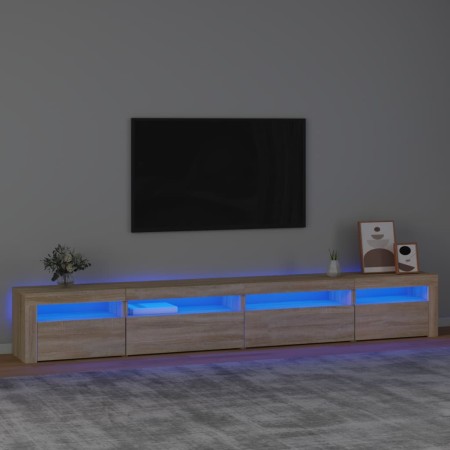 TV-Möbel mit LED-Leuchten Sonoma Eiche 270x35x40 cm von vidaXL, TV-Möbel - Ref: Foro24-3152748, Preis: 154,28 €, Rabatt: %