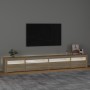 TV-Möbel mit LED-Leuchten Sonoma Eiche 270x35x40 cm von vidaXL, TV-Möbel - Ref: Foro24-3152748, Preis: 154,28 €, Rabatt: %