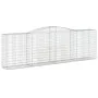 Gabion baskets 3 units, arched shape, iron, 400x50x120/140 cm by vidaXL, Pots and planters - Ref: Foro24-3147010, Price: 531,...
