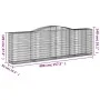 Gabion baskets 3 units, arched shape, iron, 400x50x120/140 cm by vidaXL, Pots and planters - Ref: Foro24-3147010, Price: 531,...