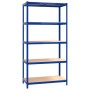 Regal 5 Ebenen, 3 Einheiten, Stahl und blaues Sperrholz von vidaXL, Industrieregale - Ref: Foro24-3154184, Preis: 160,03 €, R...