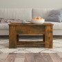 Couchtisch aus geräuchertem Eichensperrholz, 79 x 49 x 41 cm von vidaXL, Couchtisch - Ref: Foro24-819275, Preis: 78,26 €, Rab...