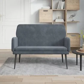 Dark gray velvet bench 108x79x79 cm by vidaXL, Banks - Ref: Foro24-351415, Price: 124,99 €, Discount: %