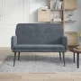 Banco de terciopelo gris oscuro 108x79x79 cm de vidaXL, Bancos - Ref: Foro24-351415, Precio: 124,99 €, Descuento: %