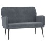 Banco de terciopelo gris oscuro 108x79x79 cm de vidaXL, Bancos - Ref: Foro24-351415, Precio: 128,84 €, Descuento: %