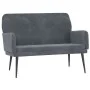 Banco de terciopelo gris oscuro 108x79x79 cm de vidaXL, Bancos - Ref: Foro24-351415, Precio: 124,99 €, Descuento: %