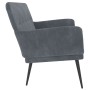 Banco de terciopelo gris oscuro 108x79x79 cm de vidaXL, Bancos - Ref: Foro24-351415, Precio: 128,84 €, Descuento: %