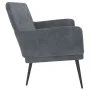 Banco de terciopelo gris oscuro 108x79x79 cm de vidaXL, Bancos - Ref: Foro24-351415, Precio: 124,99 €, Descuento: %