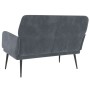 Banco de terciopelo gris oscuro 108x79x79 cm de vidaXL, Bancos - Ref: Foro24-351415, Precio: 128,84 €, Descuento: %