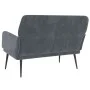 Banco de terciopelo gris oscuro 108x79x79 cm de vidaXL, Bancos - Ref: Foro24-351415, Precio: 124,99 €, Descuento: %