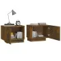 Nachttisch aus geräuchertem Eichensperrholz 100x35x40 cm von vidaXL, Nachttische - Ref: Foro24-3152832, Preis: 50,66 €, Rabat...