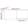 Nachttisch aus geräuchertem Eichensperrholz 100x35x40 cm von vidaXL, Nachttische - Ref: Foro24-3152832, Preis: 50,66 €, Rabat...